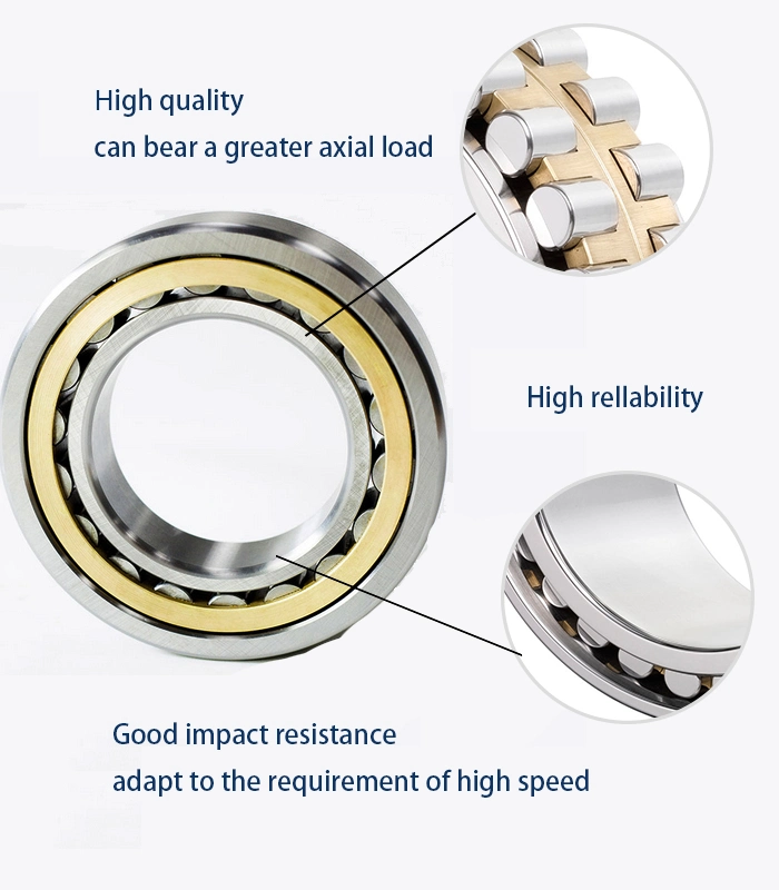 NJ2219EM High Precision Cylindrical Roller Bearing for Sports Apparatus Parts/Machine Tools/Rolling Mills/Industrial Machinery Bearings.
